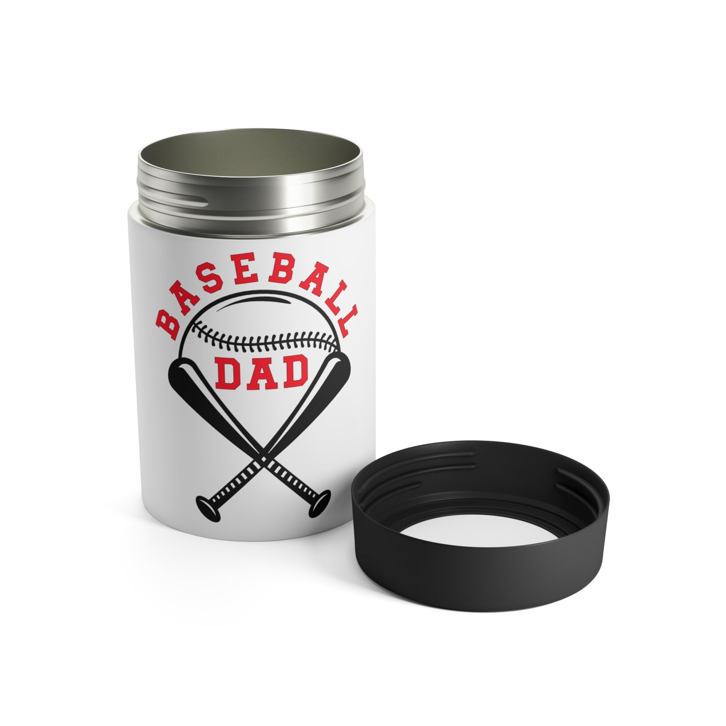 Baseball Dad Can Holder — Insulated Drink Cooler for Game Day
