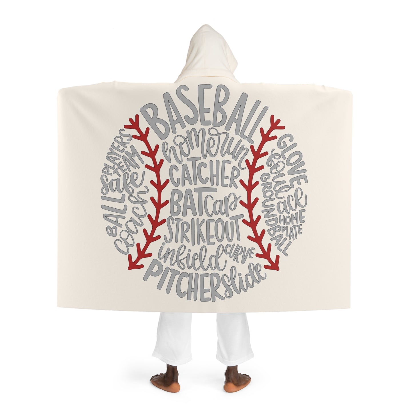 Hooded Sherpa Fleece Blanket — Cozy Oversized Wearable Throw with Hood