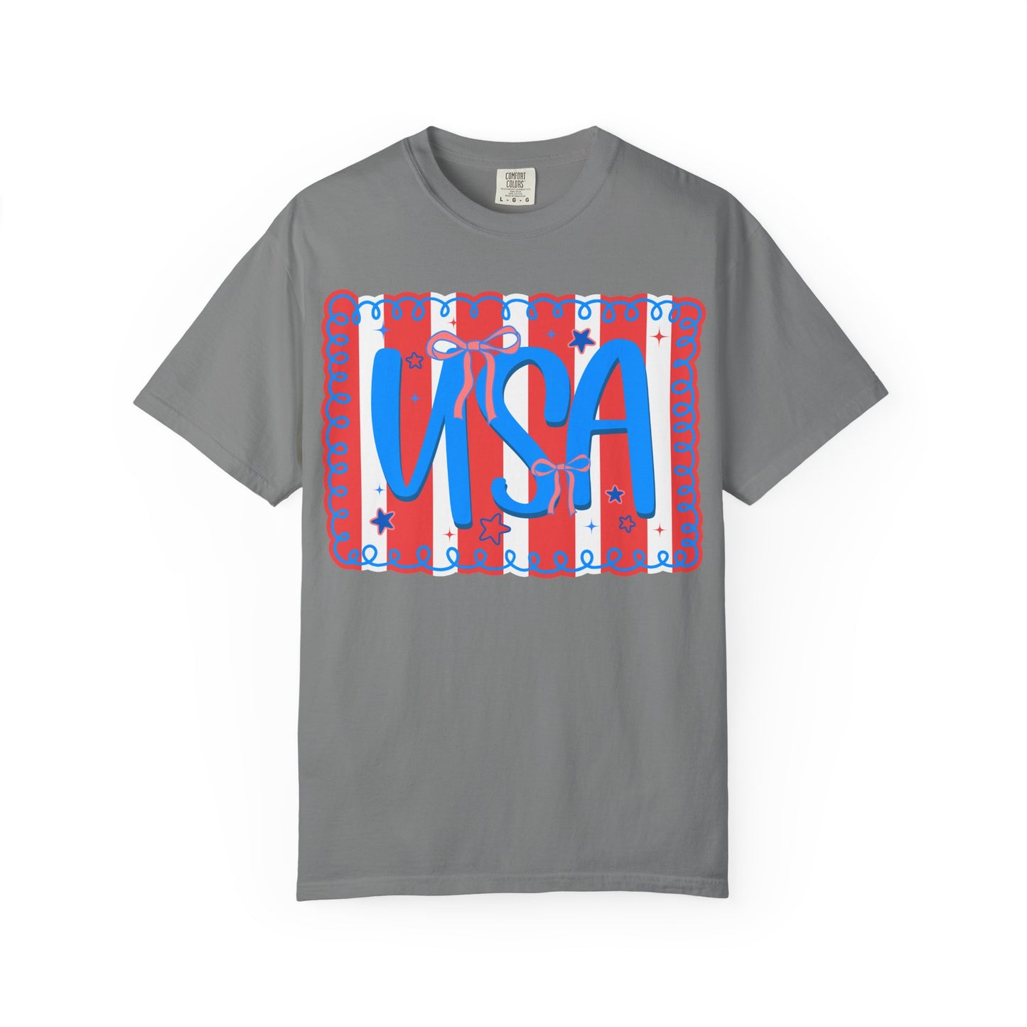 USA Patriotic T-Shirt — Red, White & Blue Fourth of July Tee