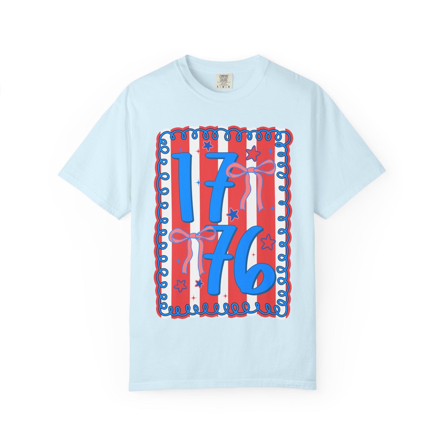 1776 Patriotic Graphic T‑Shirt — Red, White & Blue Independence Day Tee