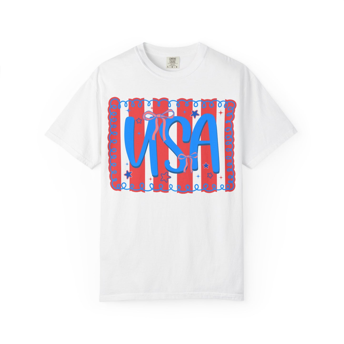USA Patriotic T-Shirt — Red, White & Blue Fourth of July Tee