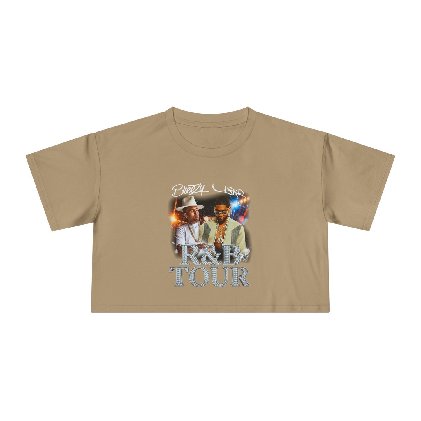 Breezy & Usher R&B Tour Crop Tee
