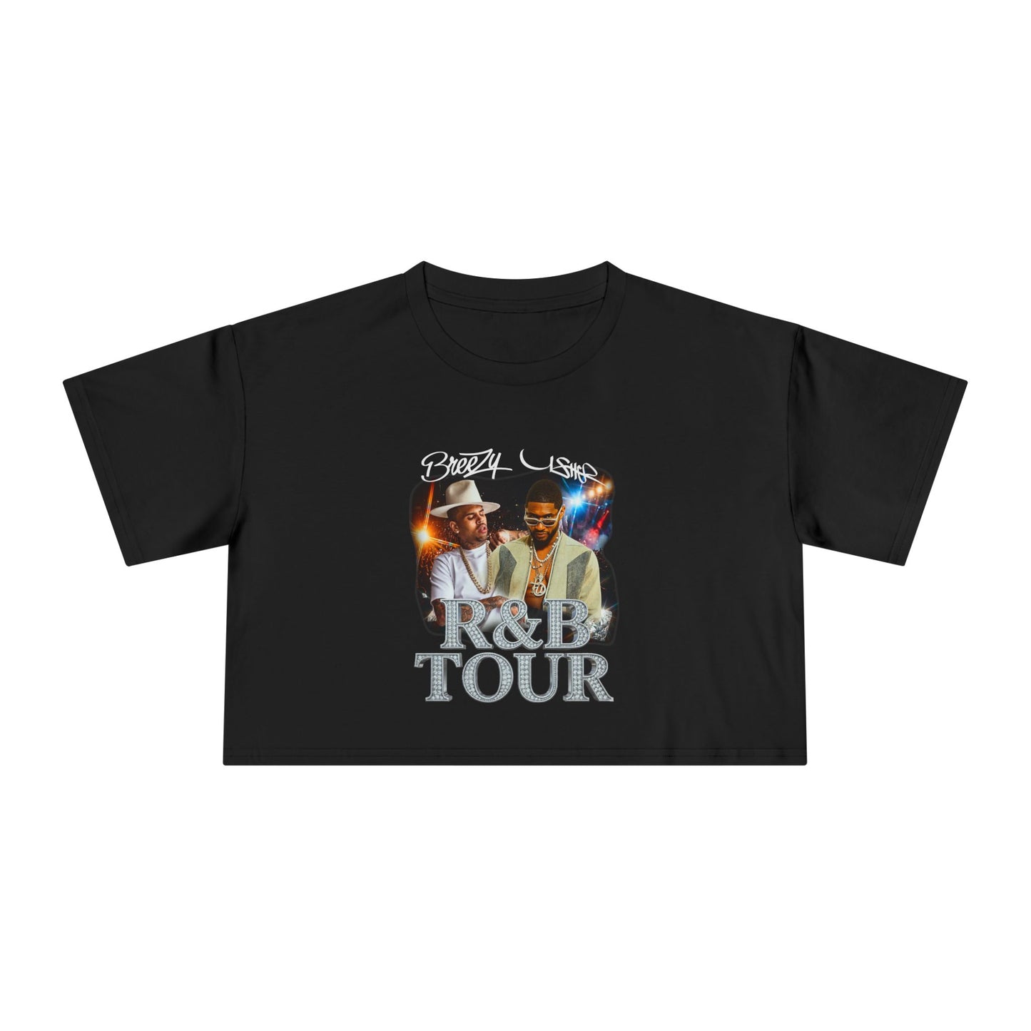 Breezy & Usher R&B Tour Crop Tee