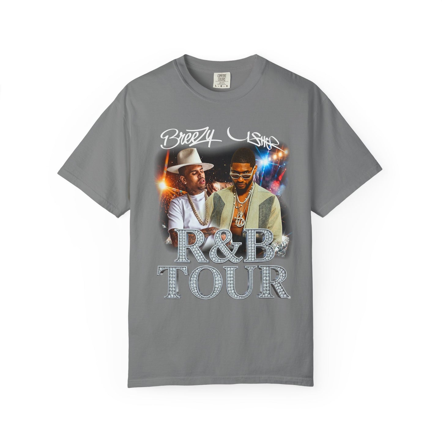R&B Tour Graphic T-Shirt — Breezy & Usher Retro Concert Tee