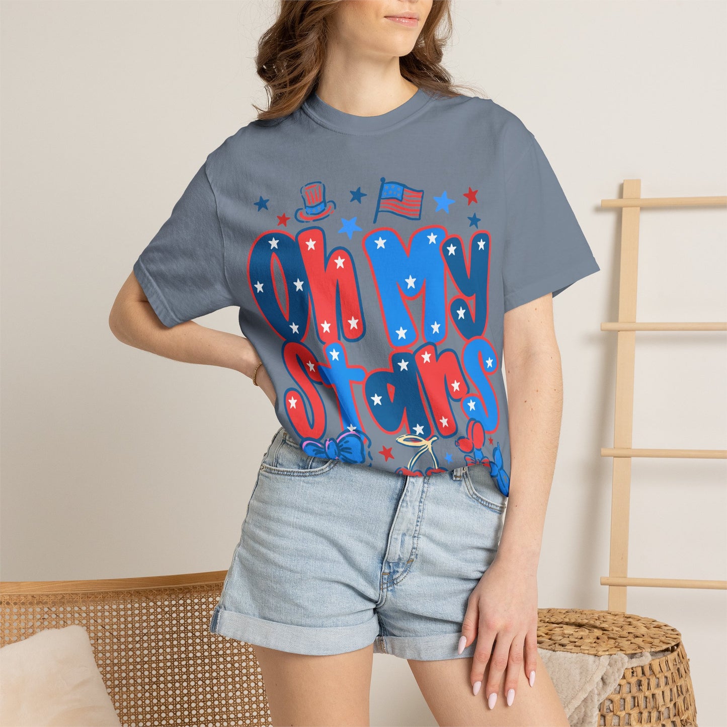 Patriotic "Oh My Stars" T-Shirt