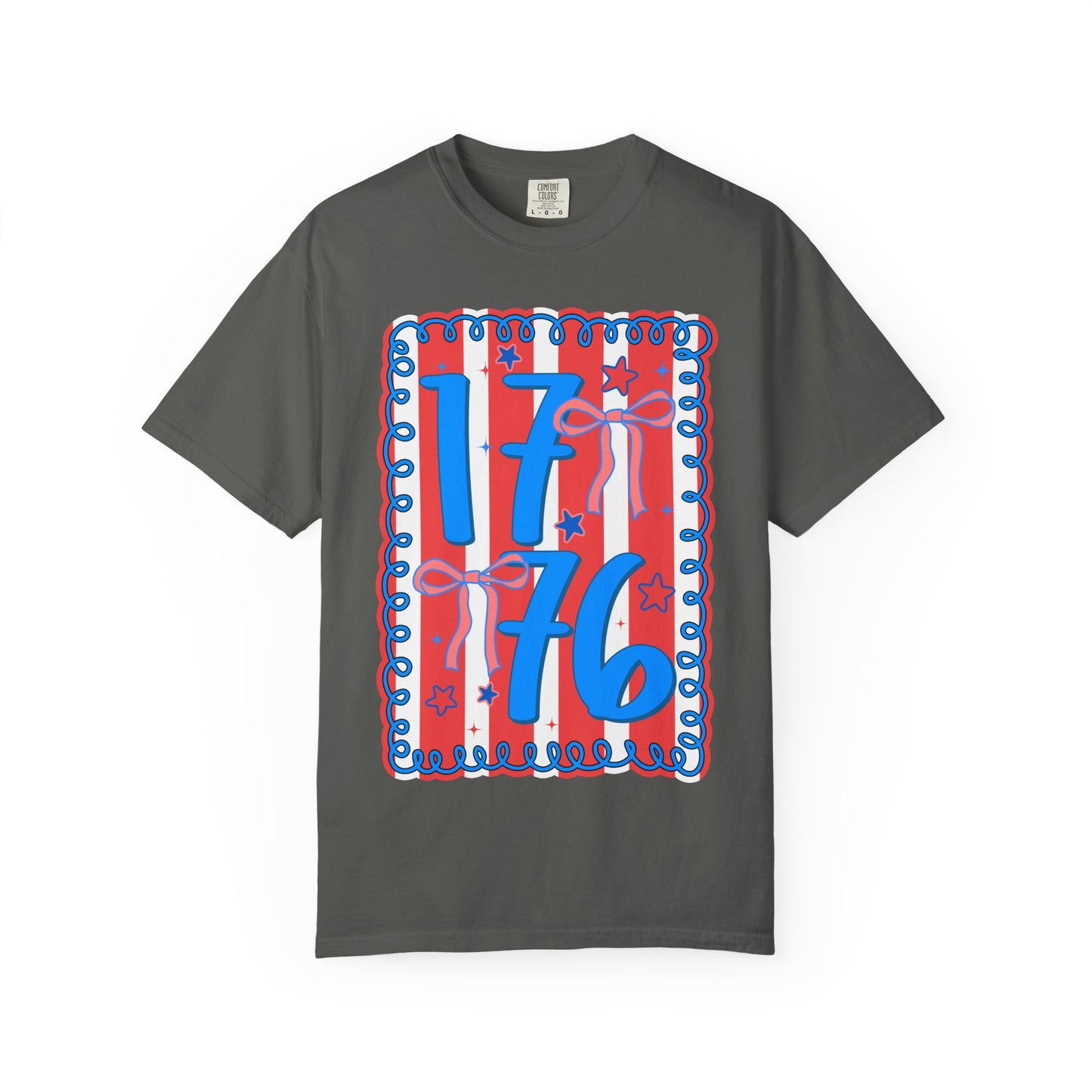 1776 Patriotic Graphic T‑Shirt — Red, White & Blue Independence Day Tee