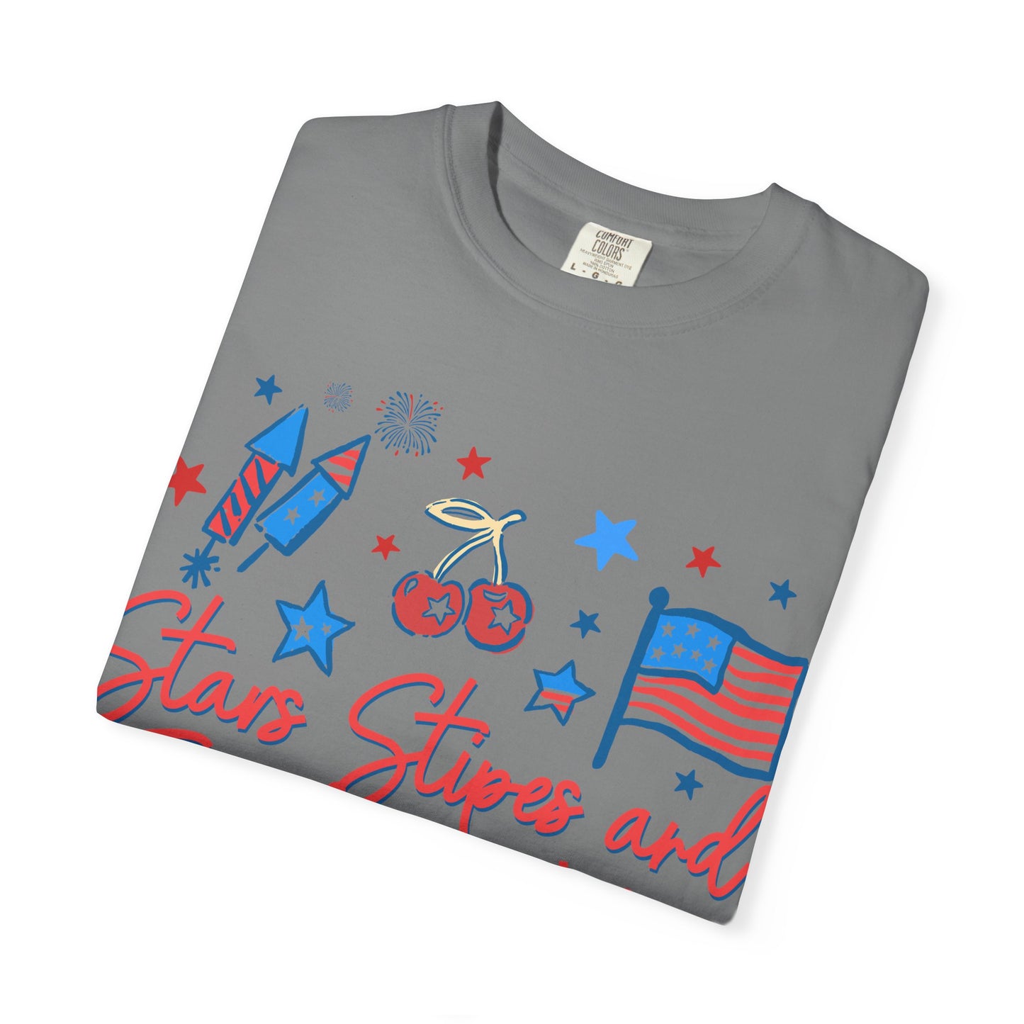 Freedom Vibes T-Shirt — Stars, Stripes & Patriotic Icons (Fourth of July Tee)