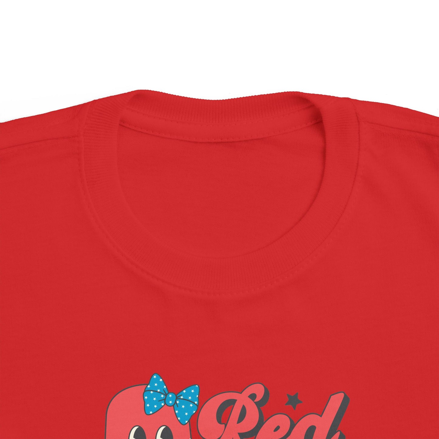 Red White & Cute Popsicle Toddler Girls Tee