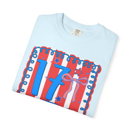 1776 Patriotic Graphic T‑Shirt — Red, White & Blue Independence Day Tee