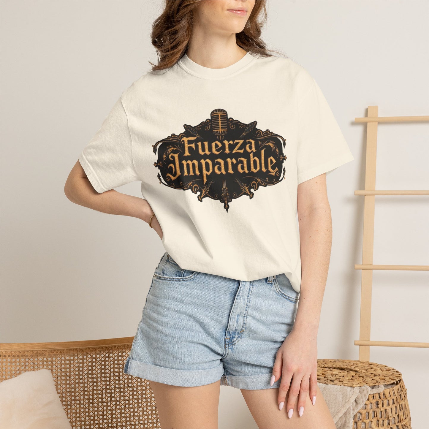 Fuerza Imparable T-Shirt — Vintage Shield Spanish Strength Tee
