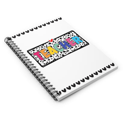 Teacher Spiral Notebook — Colorful Pop Art Teacher Gift (Ruled)