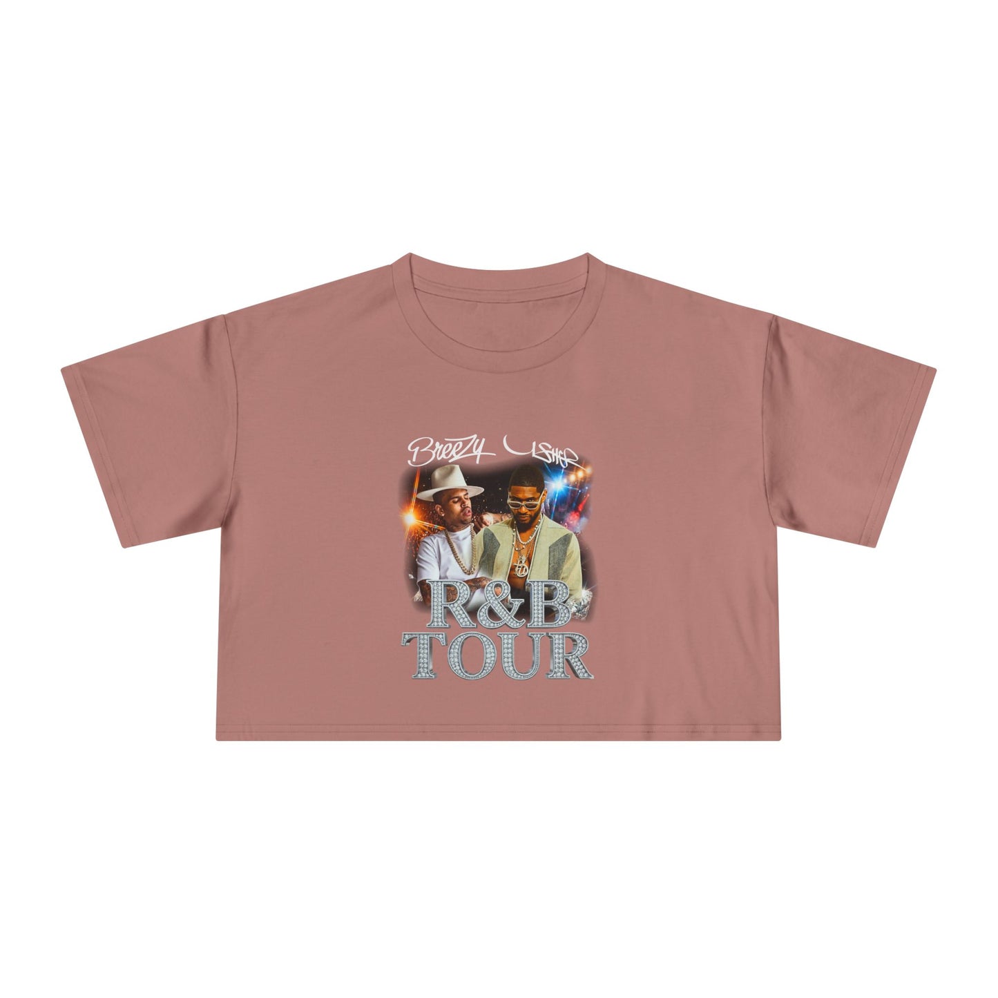 Breezy & Usher R&B Tour Crop Tee