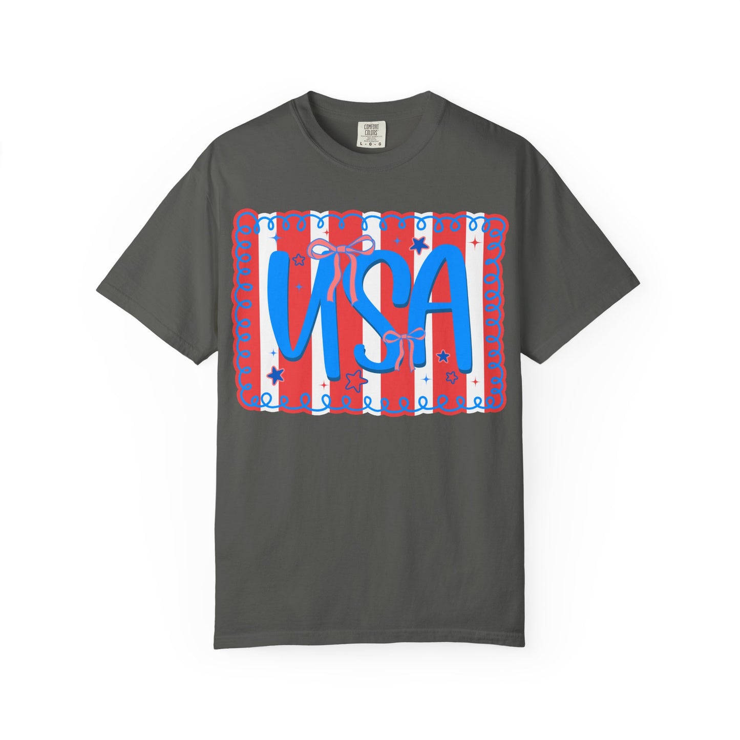 USA Patriotic T-Shirt — Red, White & Blue Fourth of July Tee
