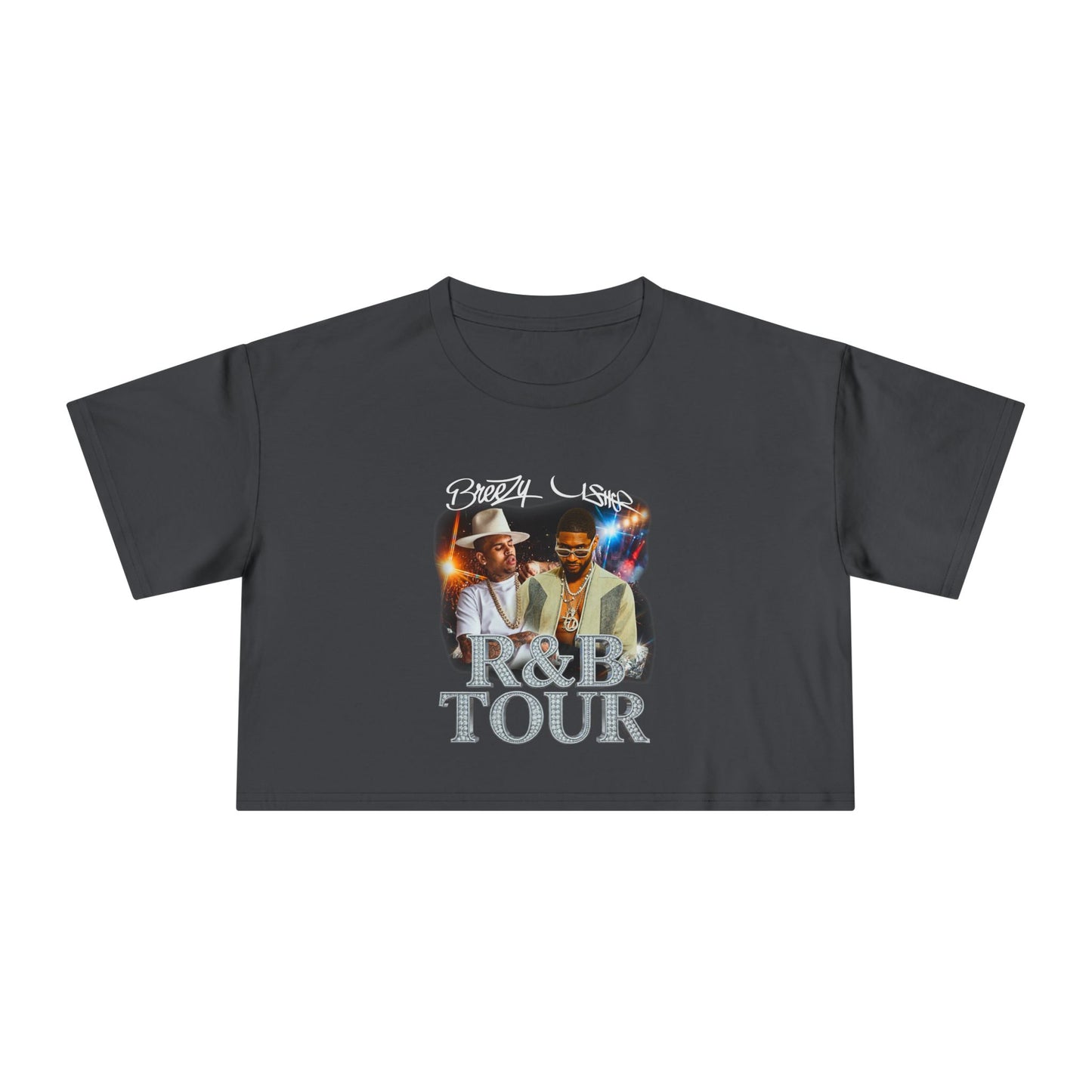 Breezy & Usher R&B Tour Crop Tee