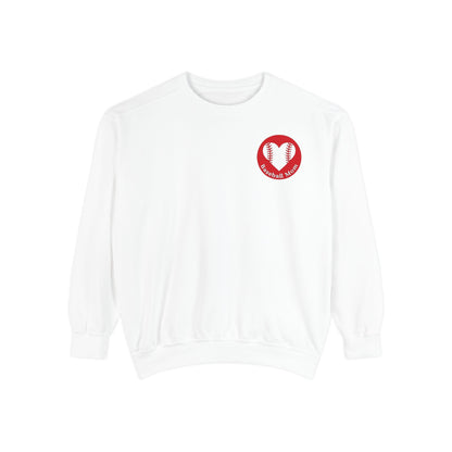 Baseball Mom Sweatshirt — "Somebody's Loudmouth" Graphic Crewneck