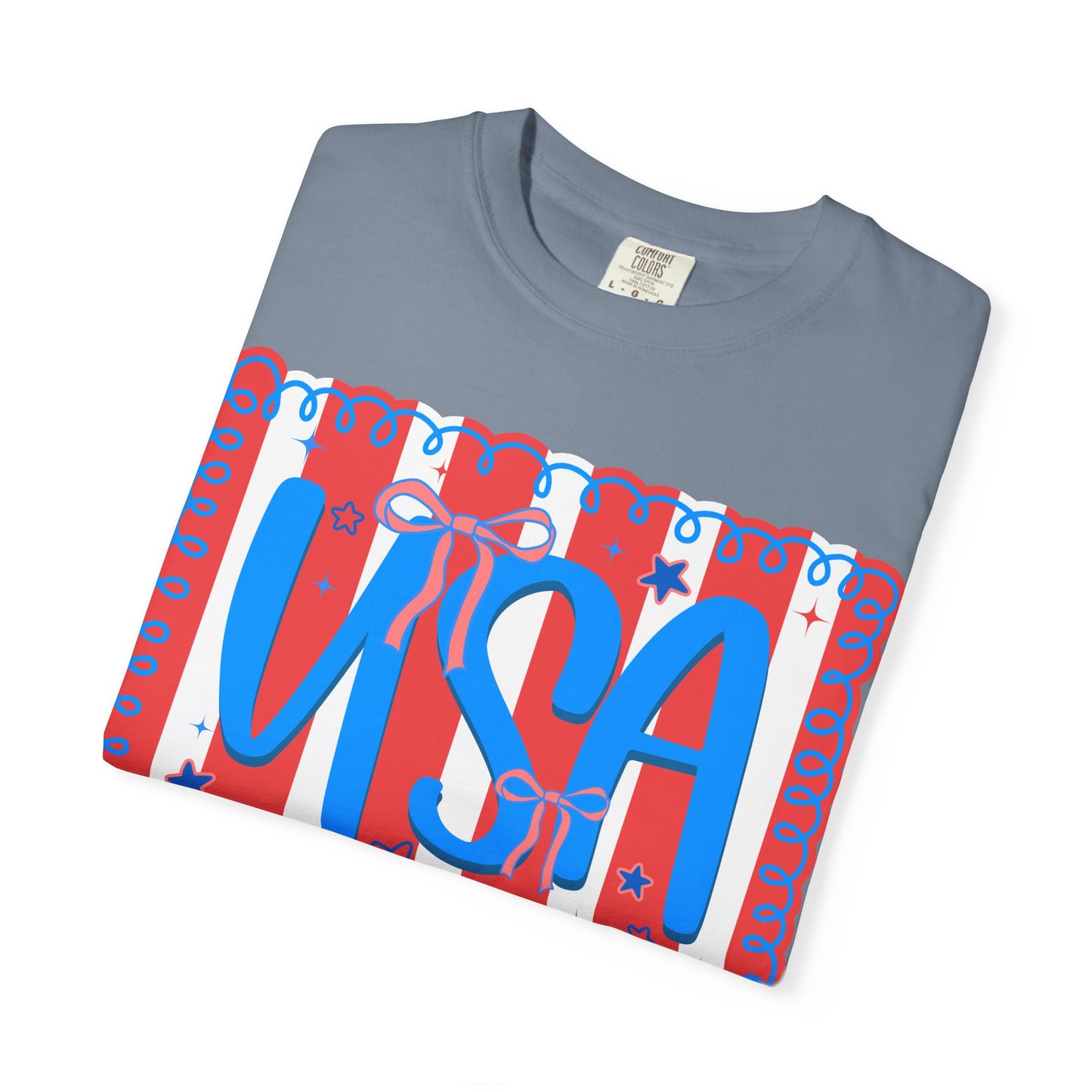 USA Patriotic T-Shirt — Red, White & Blue Fourth of July Tee