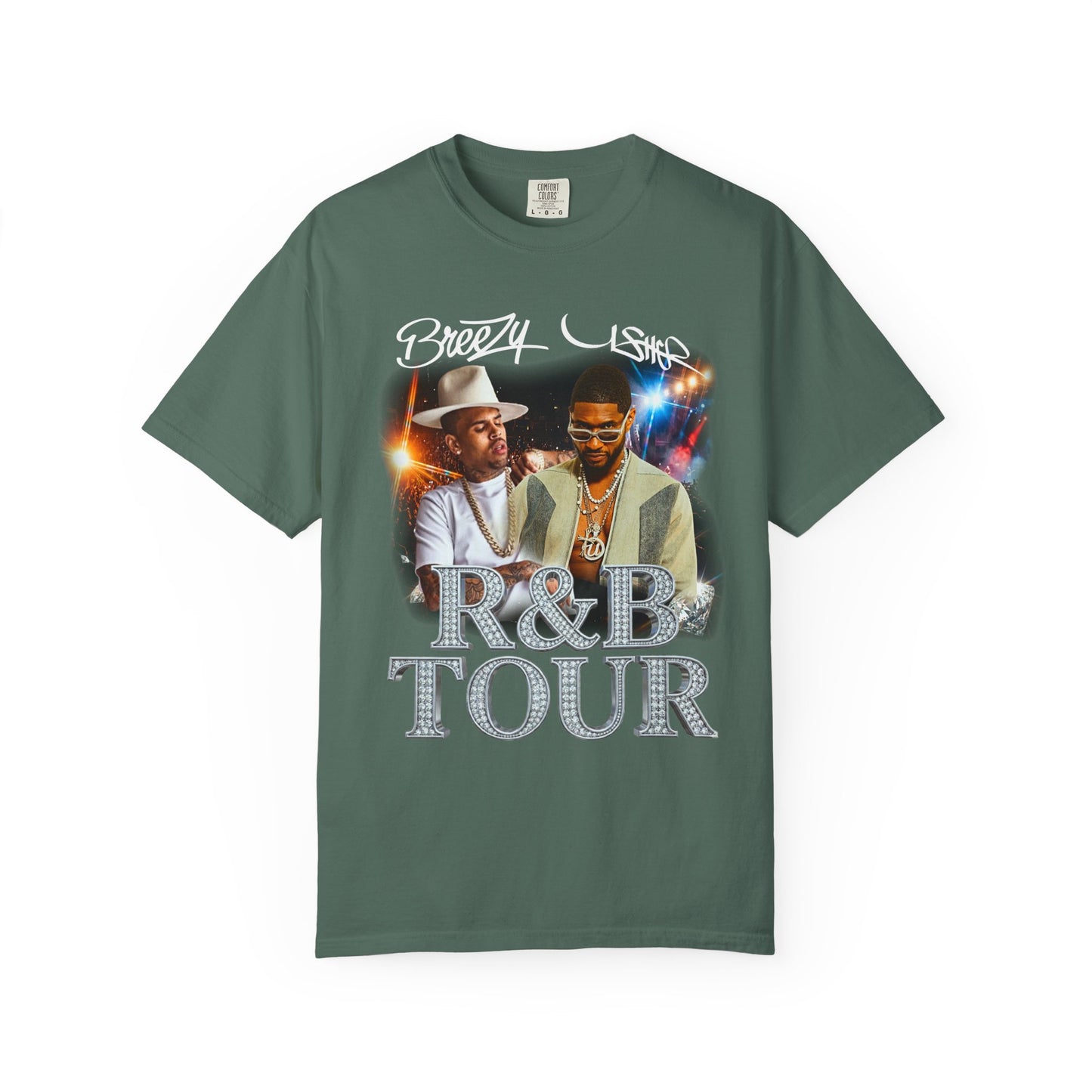 R&B Tour Graphic T-Shirt — Breezy & Usher Retro Concert Tee