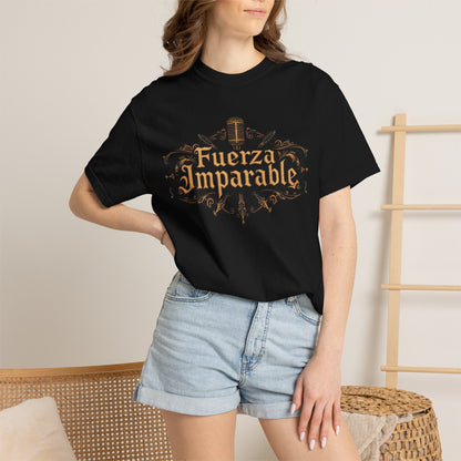 Fuerza Imparable T-Shirt — Vintage Shield Spanish Strength Tee