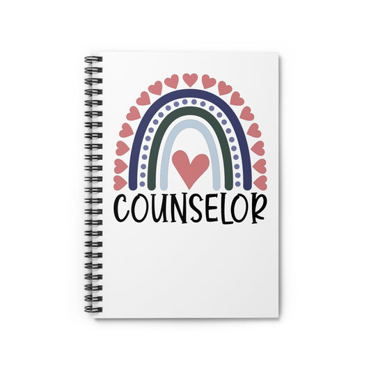 Counselor Rainbow Notebook — Spiral Ruled Journal
