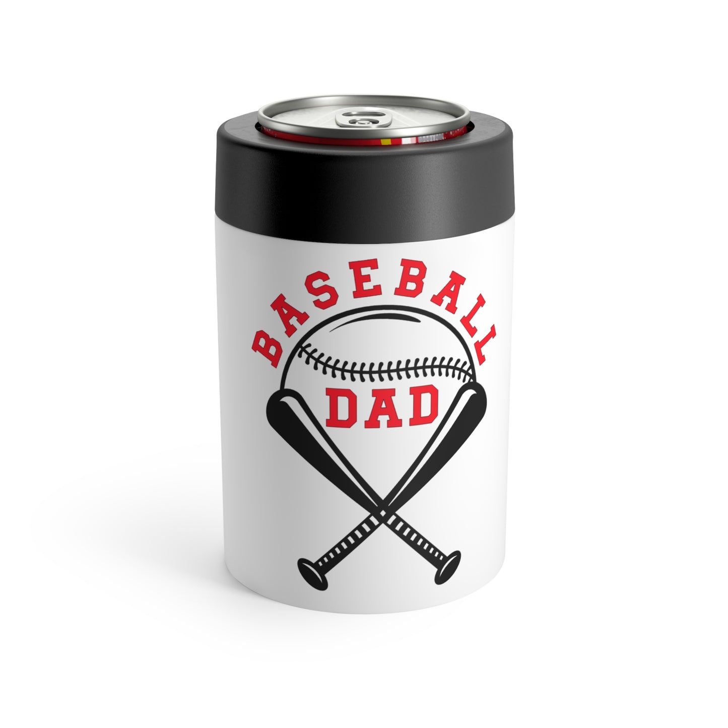 Baseball Dad Can Holder — Insulated Drink Cooler for Game Day