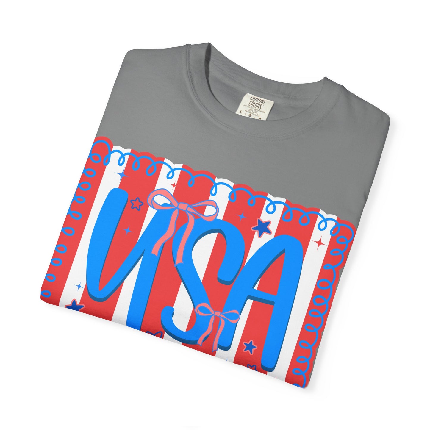 USA Patriotic T-Shirt — Red, White & Blue Fourth of July Tee