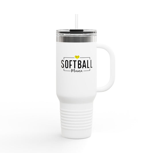 Softball Mama 40oz Insulated Travel Mug