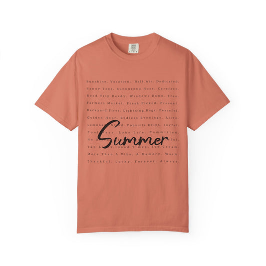 Summer Script Tee