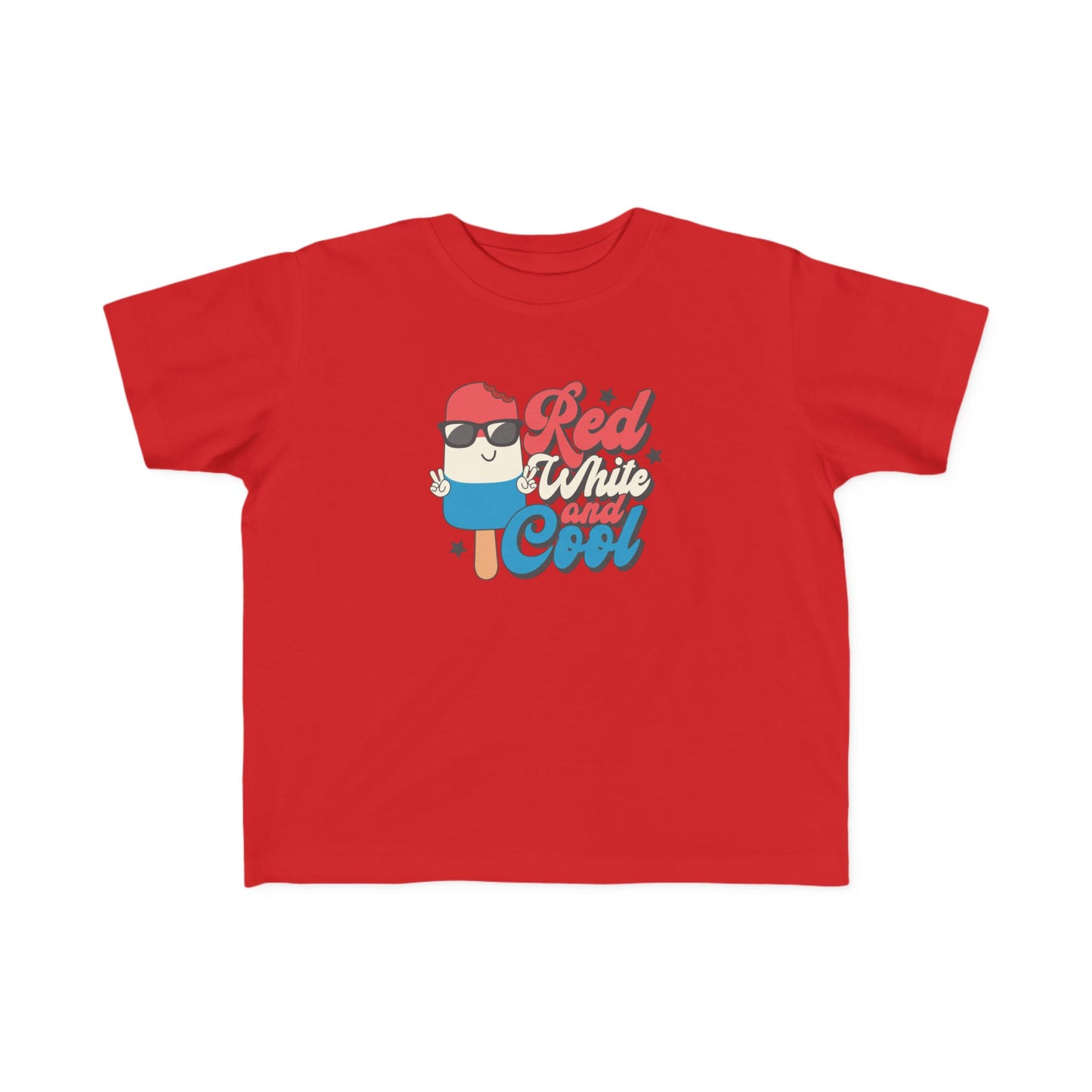 Red White & Cool Popsicle Toddler Boys Tee