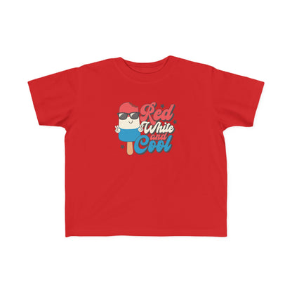 Red White & Cool Popsicle Toddler Boys Tee
