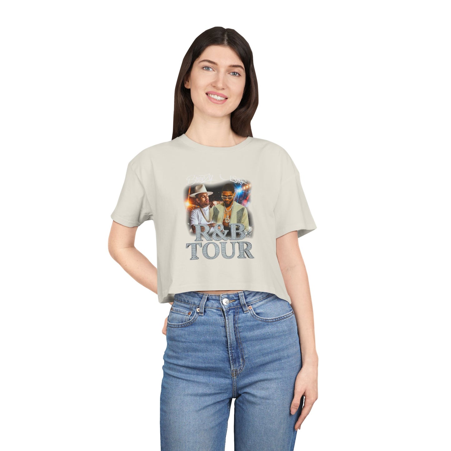 Breezy & Usher R&B Tour Crop Tee