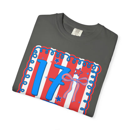 1776 Patriotic Graphic T‑Shirt — Red, White & Blue Independence Day Tee