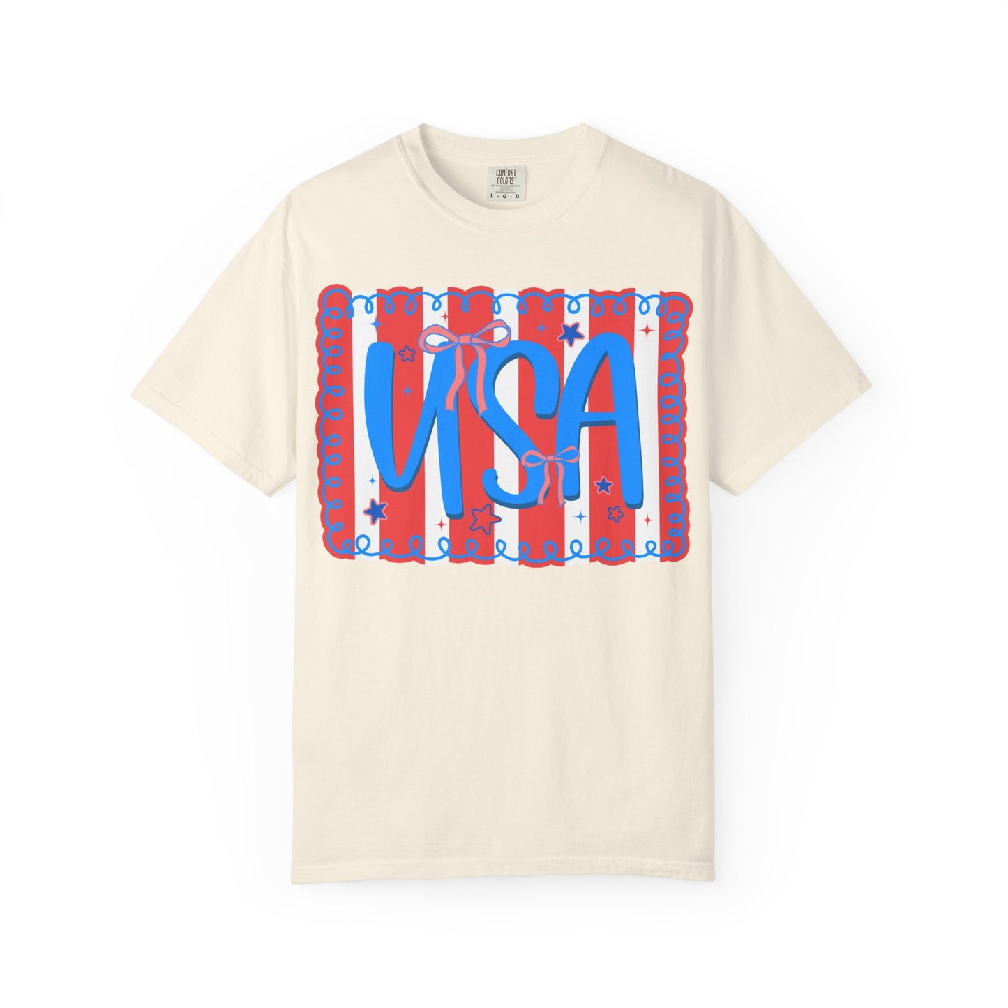 USA Patriotic T-Shirt — Red, White & Blue Fourth of July Tee