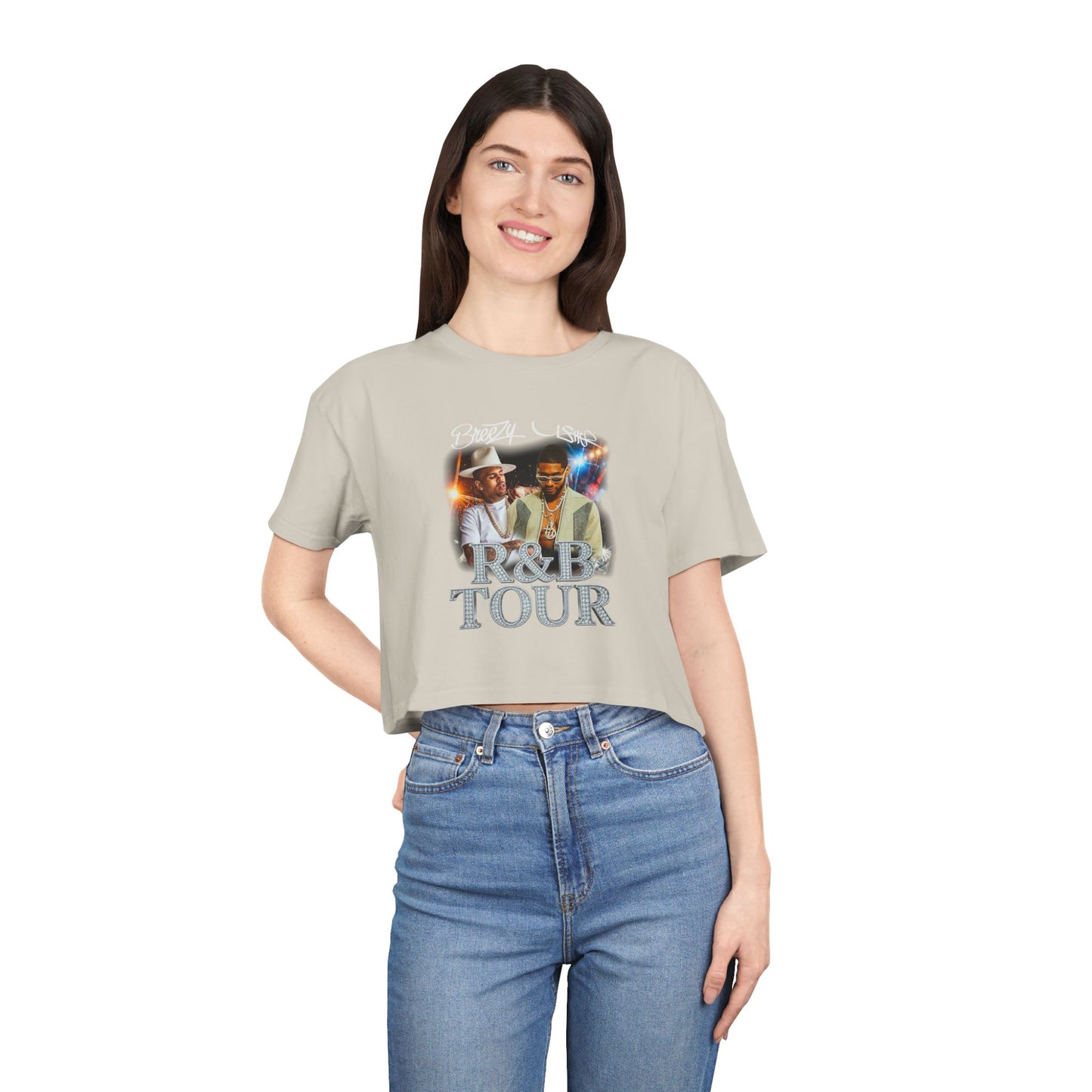 Breezy & Usher R&B Tour Crop Tee
