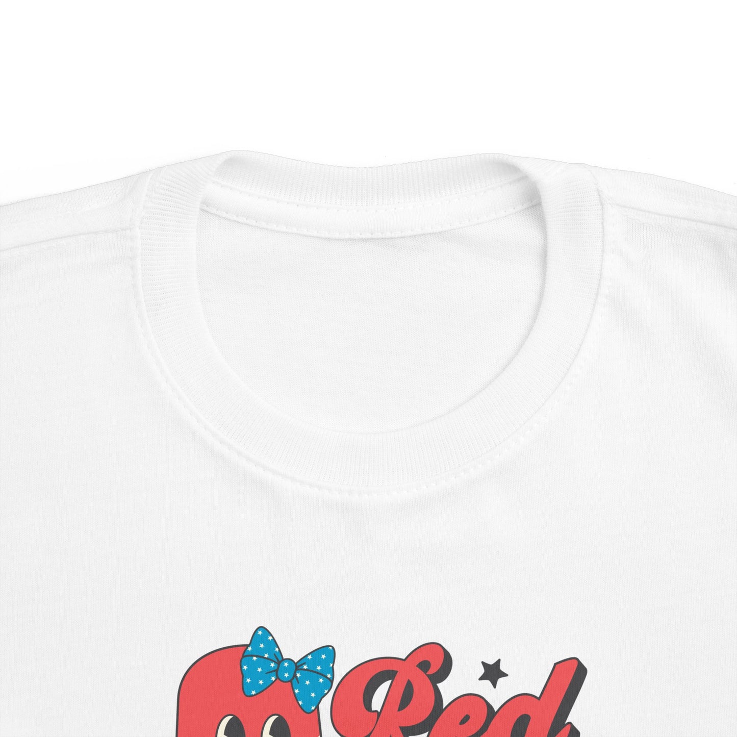 Red White & Cute Popsicle Toddler Girls Tee