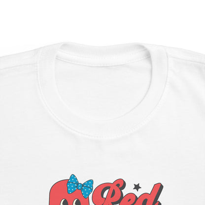 Red White & Cute Popsicle Toddler Girls Tee