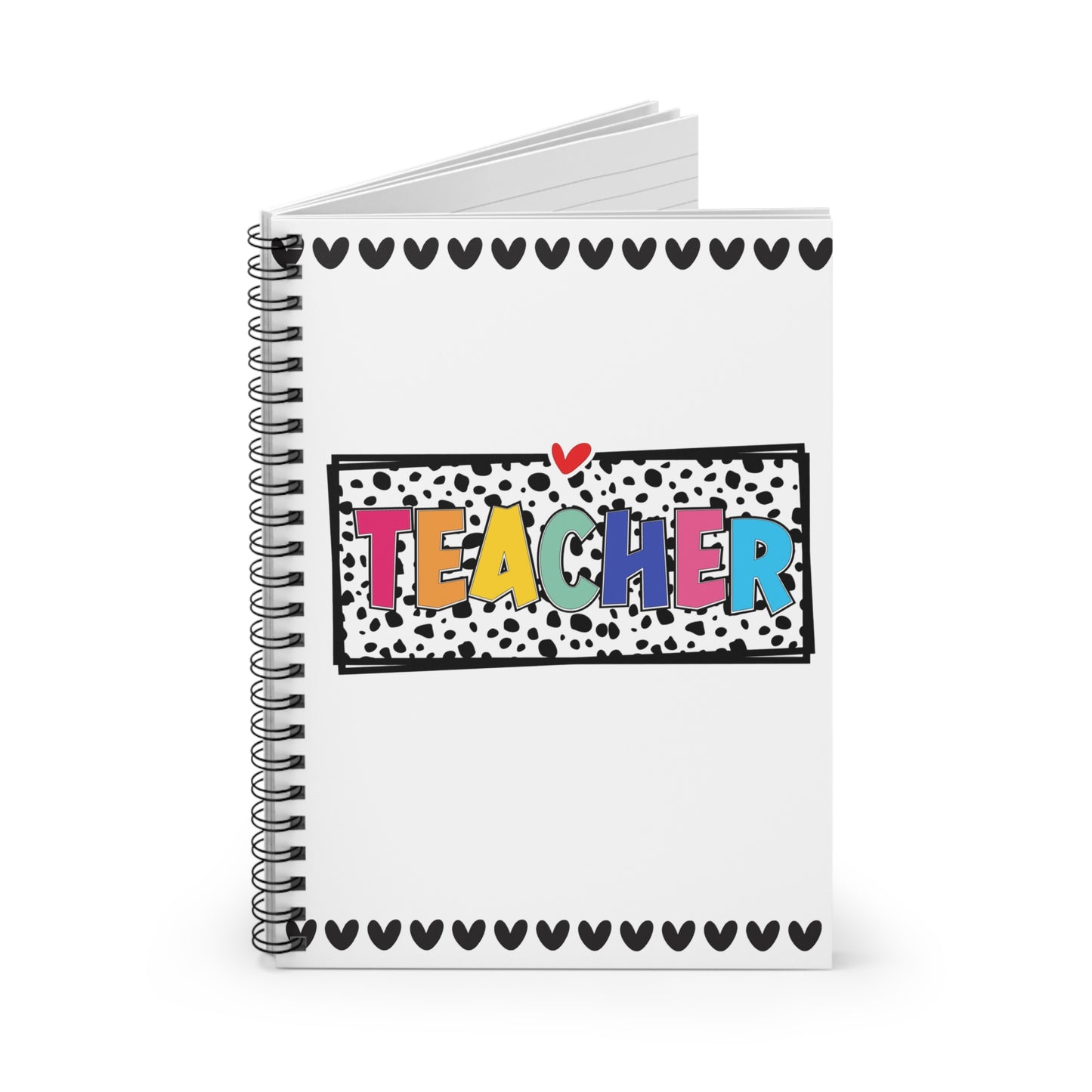 Teacher Spiral Notebook — Colorful Pop Art Teacher Gift (Ruled)