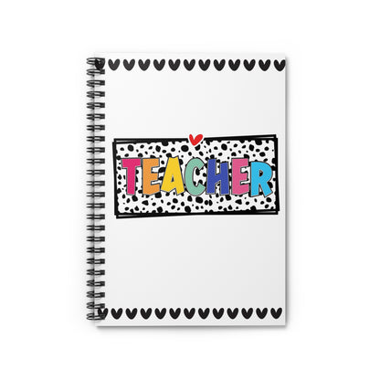 Teacher Spiral Notebook — Colorful Pop Art Teacher Gift (Ruled)