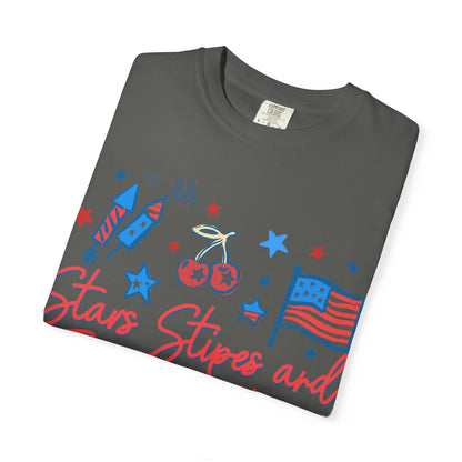 Freedom Vibes T-Shirt — Stars, Stripes & Patriotic Icons (Fourth of July Tee)
