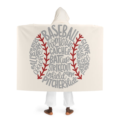 Hooded Sherpa Fleece Blanket — Cozy Oversized Wearable Throw with Hood