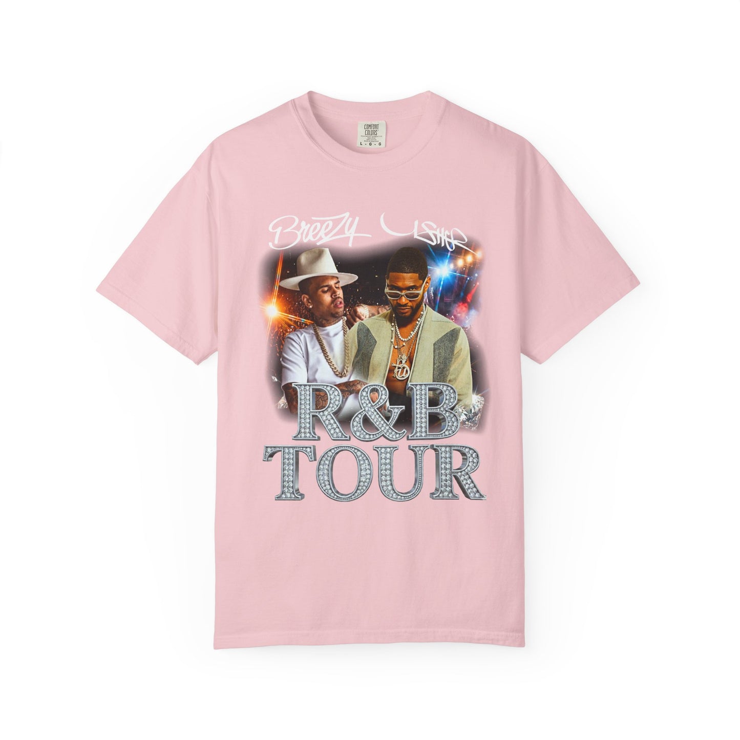 R&B Tour Graphic T-Shirt — Breezy & Usher Retro Concert Tee