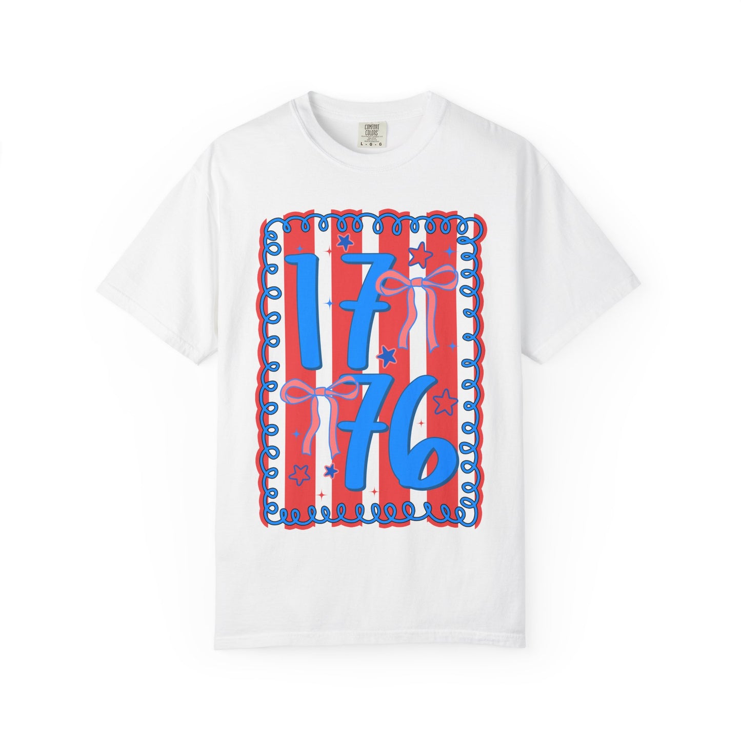 1776 Patriotic Graphic T‑Shirt — Red, White & Blue Independence Day Tee