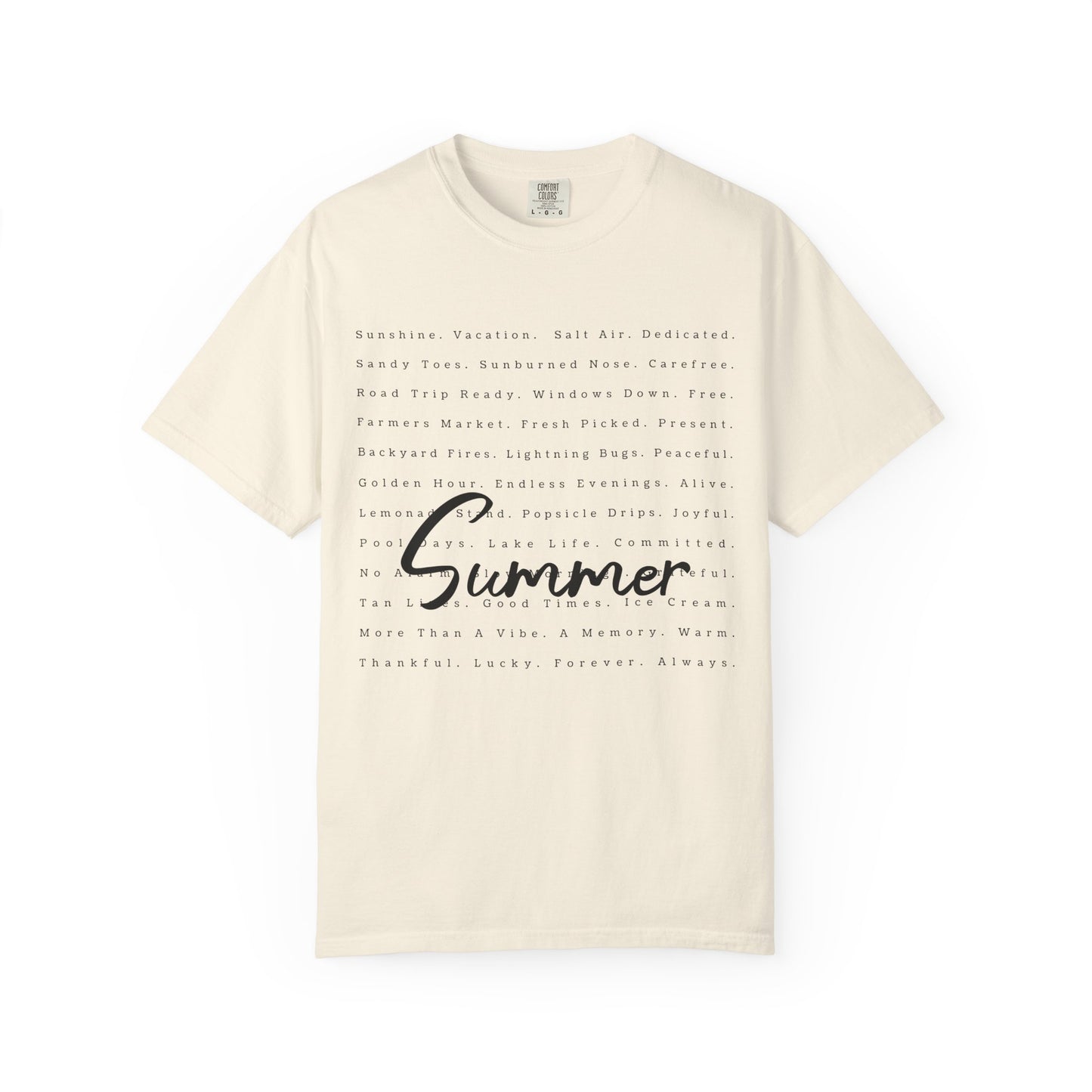 Summer Script Tee