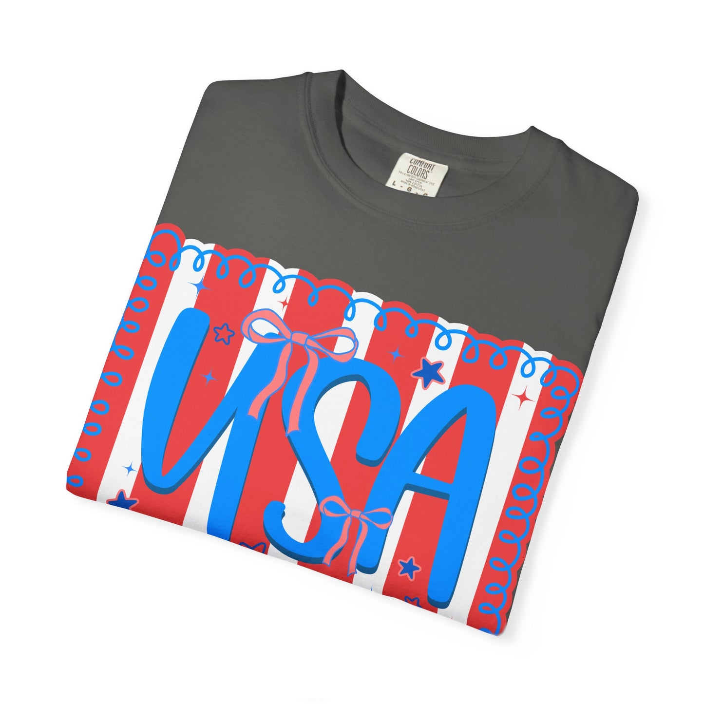 USA Patriotic T-Shirt — Red, White & Blue Fourth of July Tee