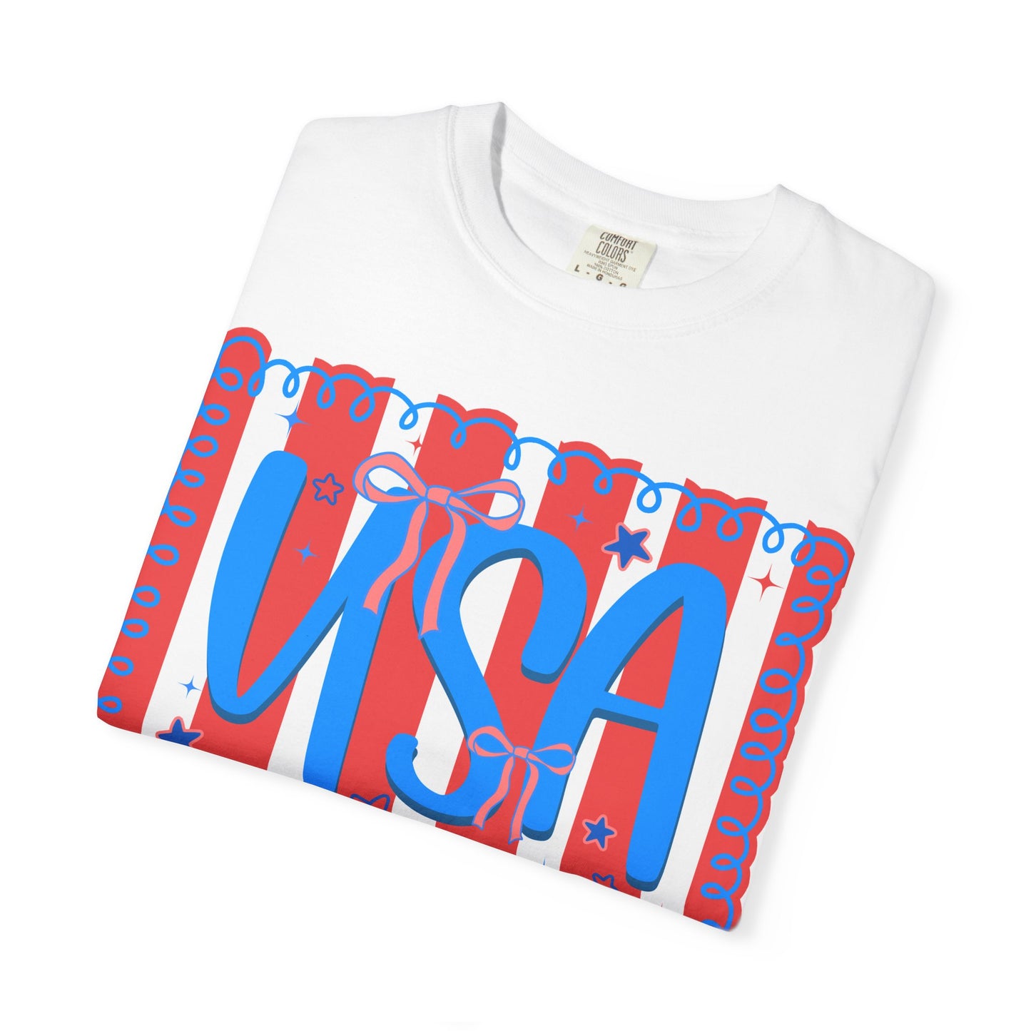 USA Patriotic T-Shirt — Red, White & Blue Fourth of July Tee