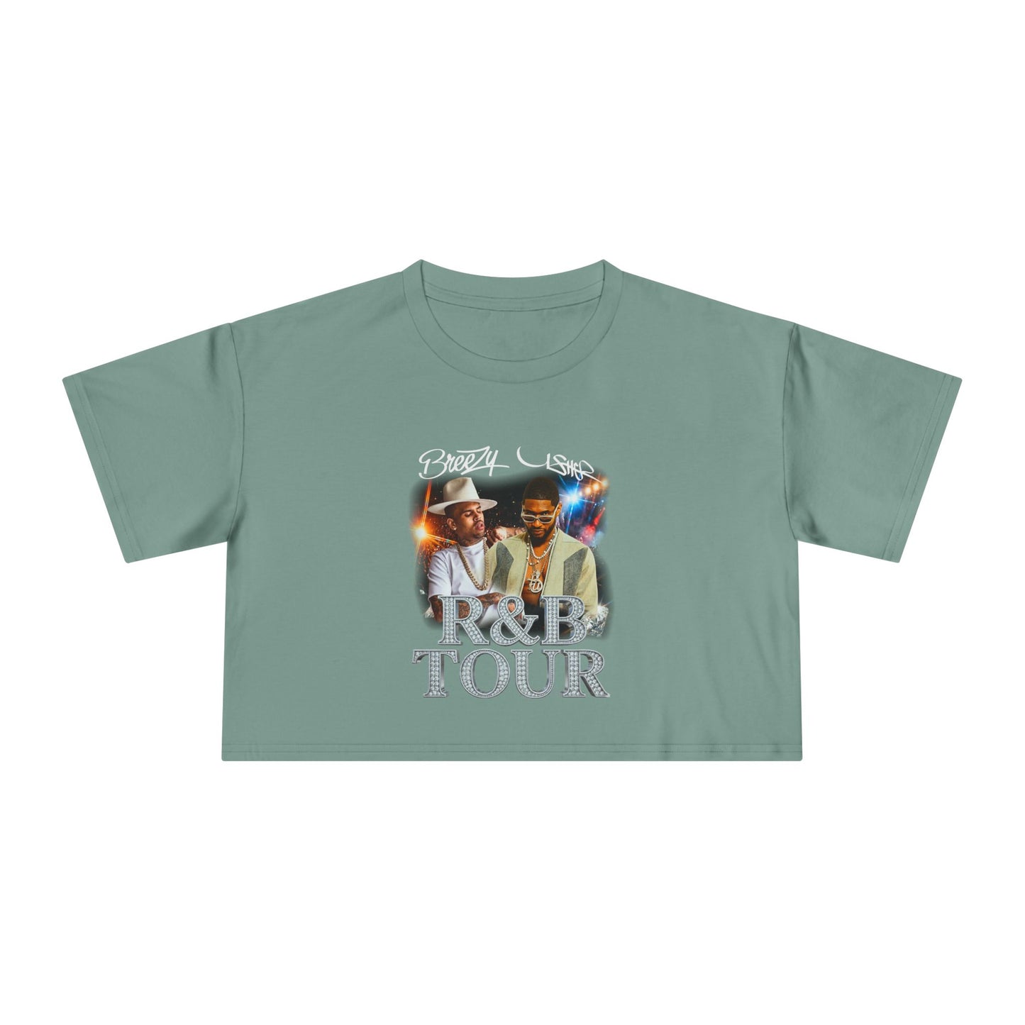 Breezy & Usher R&B Tour Crop Tee